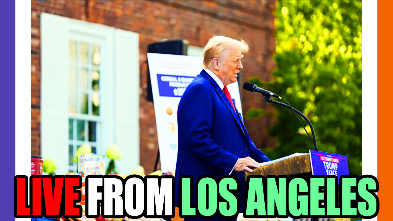 🔴LIVE: Trump Presser LIVE from Los Angeles 🟠⚪🟣