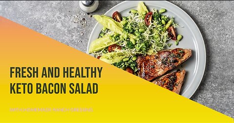 Keto Bacon Salad with Ranch Dressing | Crispy Low-Carb Delight