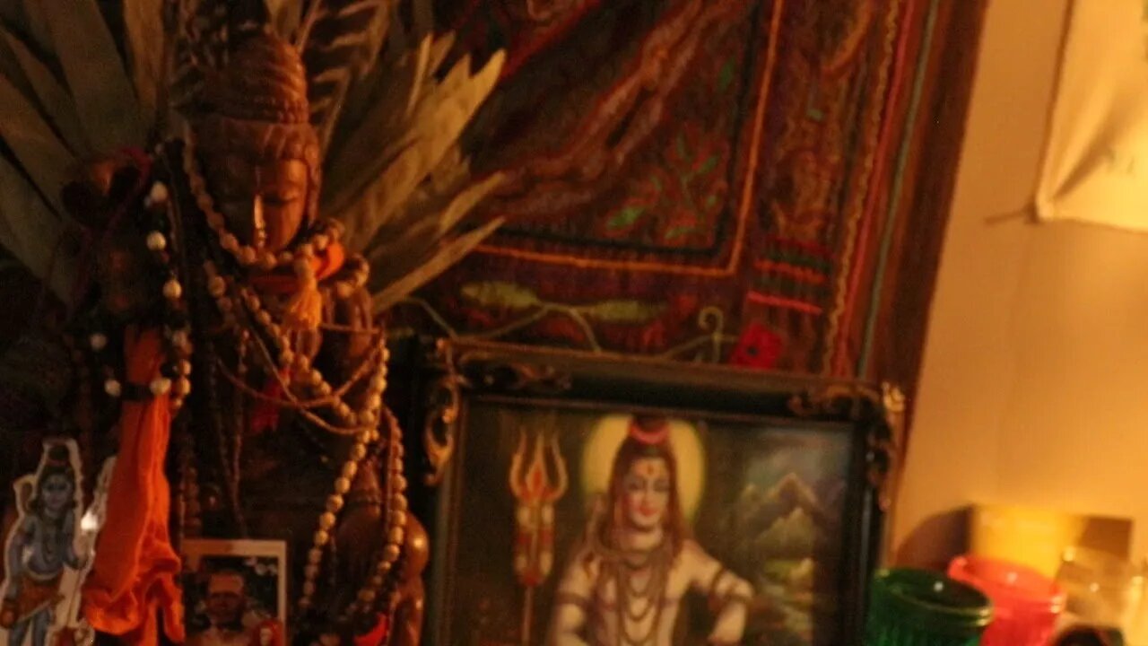 showing the magical and spiritual relics on my altar