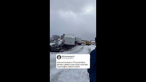 Pileup Crash On Highway 401