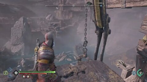 Moving the Big Crane In Svartalfheim | God of War Ragnarök 4K Clips (PS5, PS4) | God of War Ragnarok
