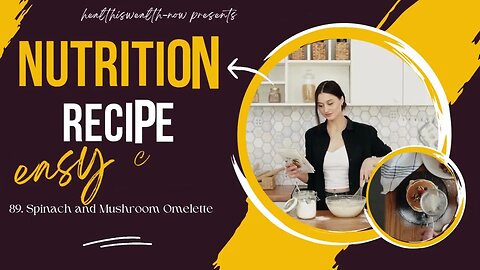 How to make Healthy and Nutrition Recipe l Spinach and Mushroom Omelette #food #health #fitness