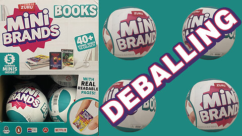 Mini Brands Books - Deballing & Review
