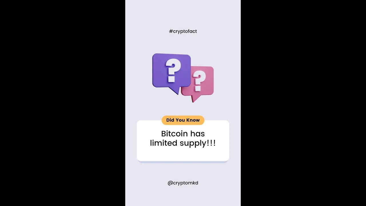 Crypto Mining FACT no.2 - Bitcoin has limited supply⛏⛏ #crypto