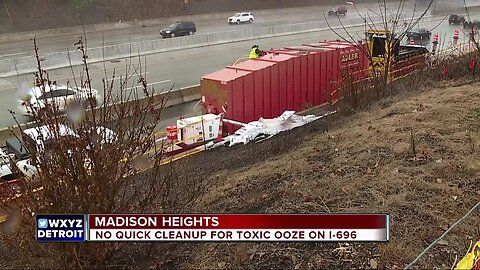 'It’s definitely making it difficult for us.' Rainy forecast raising concerns as officials talk next steps in I-696 chemical cleanup
