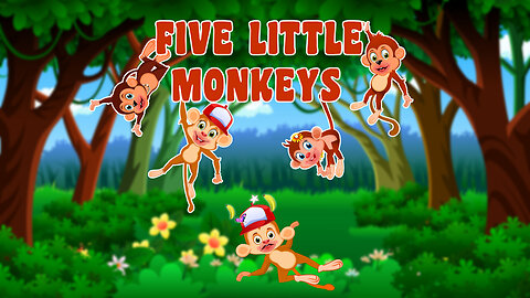 Five little monkeys jumping on the bed - Kids Nursery Rhymes