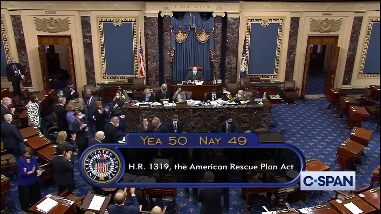Dems Applaud After Passing Massive $1.9 Trillion COVID Bill
