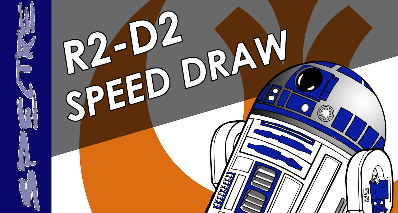 R2-D2 Speed Draw - Star Wars – How to Draw R2-D2