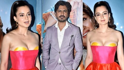 Kangana Ranaut & Nawazuddin Siddiqui Today at Success Bash of Film #tikuwedssheru 😍🔥📸