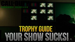 Call of Duty Modern Warfare Remastered - Your Show Sucks Trophy / Achievement Guide (TV Locations)