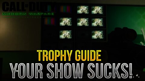 Call of Duty Modern Warfare Remastered - Your Show Sucks Trophy / Achievement Guide (TV Locations)