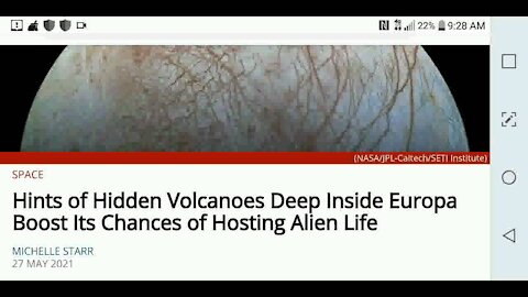 New Speculation Regarding Life on Europa...