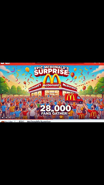 Epic McDonald's Surprise: 28,000 Fans Gather! 🍔🎉