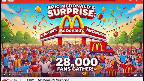 Epic McDonald's Surprise: 28,000 Fans Gather! 🍔🎉