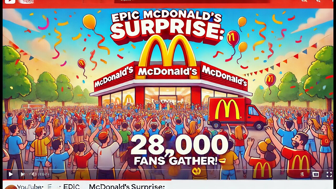 Epic McDonald's Surprise: 28,000 Fans Gather! 🍔🎉