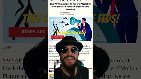 Hollywood Shuts DOWN! Actors Guild Agrees To Federal Mediators #shorts