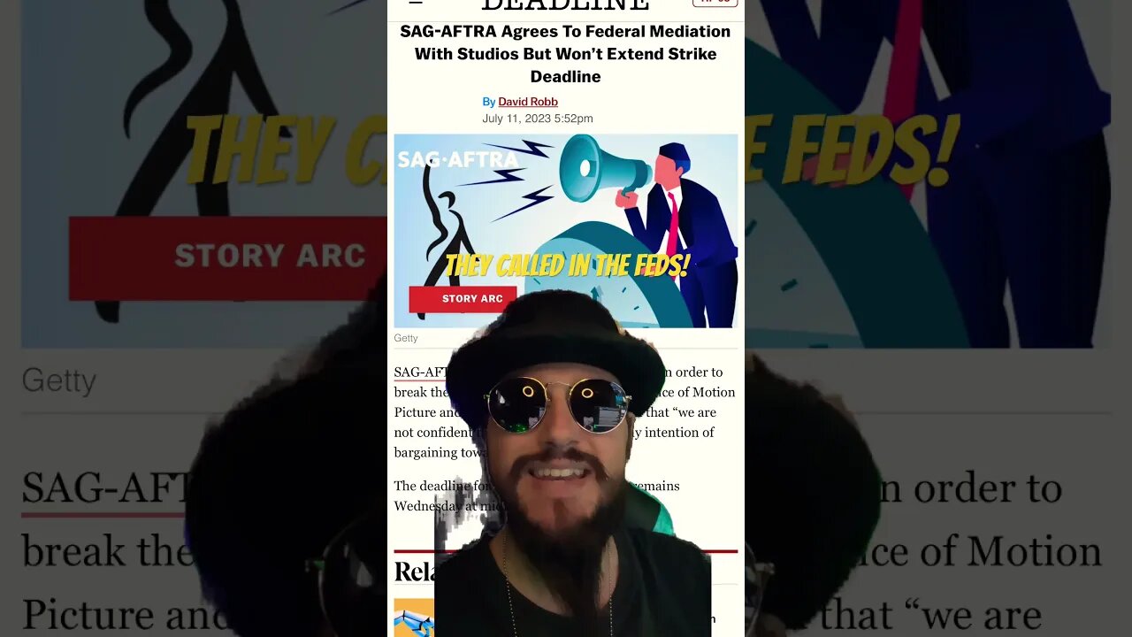 Hollywood Shuts DOWN! Actors Guild Agrees To Federal Mediators #shorts