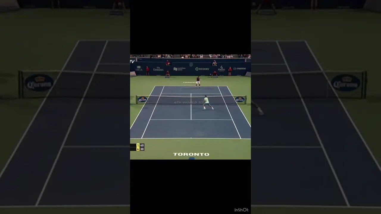 Roger Federer UNREAL Shot!! 🤯 #tennis #shorts