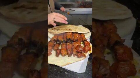 Tikka With Roti #UpFoodReview #ytshorts #shorts #Food #Streetfood