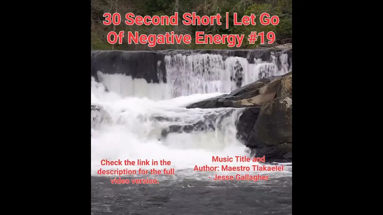 30 Second Short Of Let Go Of Negative Energy | #meditation #shorts #shortsvideo #waterfall #19