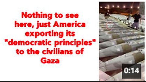 ❗️Nothing to see here, just America exporting its "democratic principles" to the civilians of Gaza