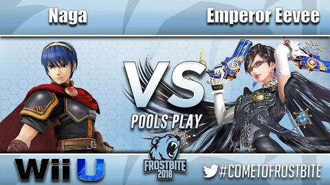 Naga (Marth) vs. CLN | Emperor Eevee (Bayonetta) - Wii U Pools Play - Frostbite 2018