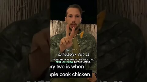 Tristan Tate Says Where To Get The Best Chicken In The World #Shorts