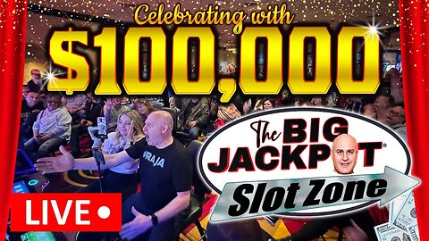 $100,000 HIGH LIMIT SLOT CELEBRATION! 🎉 LIVE FROM THE BIG JACKPOT SLOT ZONE AT GRAND Z CASINO