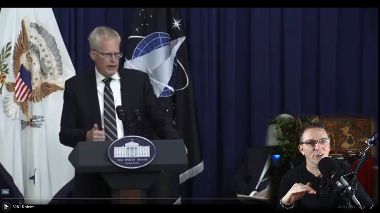 Unusual Moment During Space Force Announcement.