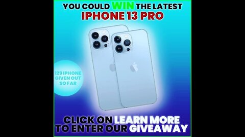 Be among the winners to win an iPhone 13 mini/pro/max