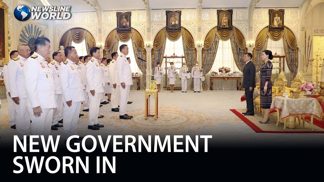 Thailand's new PM, cabinet takes oath as political deadlock ends