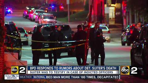 Baltimore Police: Detective Suiter was shot with his own firearm, conspiracies are untrue