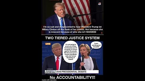 Hilary is a lucky woman Trump won the Presidency. Cause she didn’t go to jail!!!