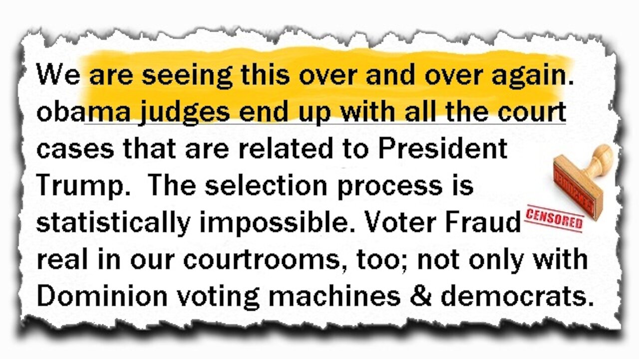 WOKE Court Rooms every time! We know why!