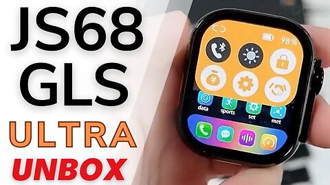 JS68 GLS Ultra SmartWatch Unbox with translucent split screen 49mm Luxury Aod best ultra watch clone