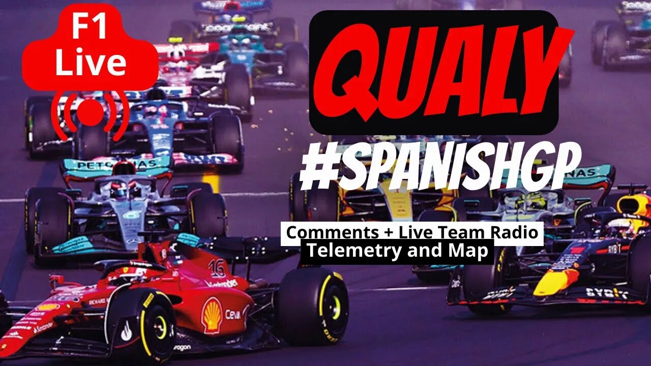 Live #spanishgp Qualy| Team radio live | Live Timing and GPS Map