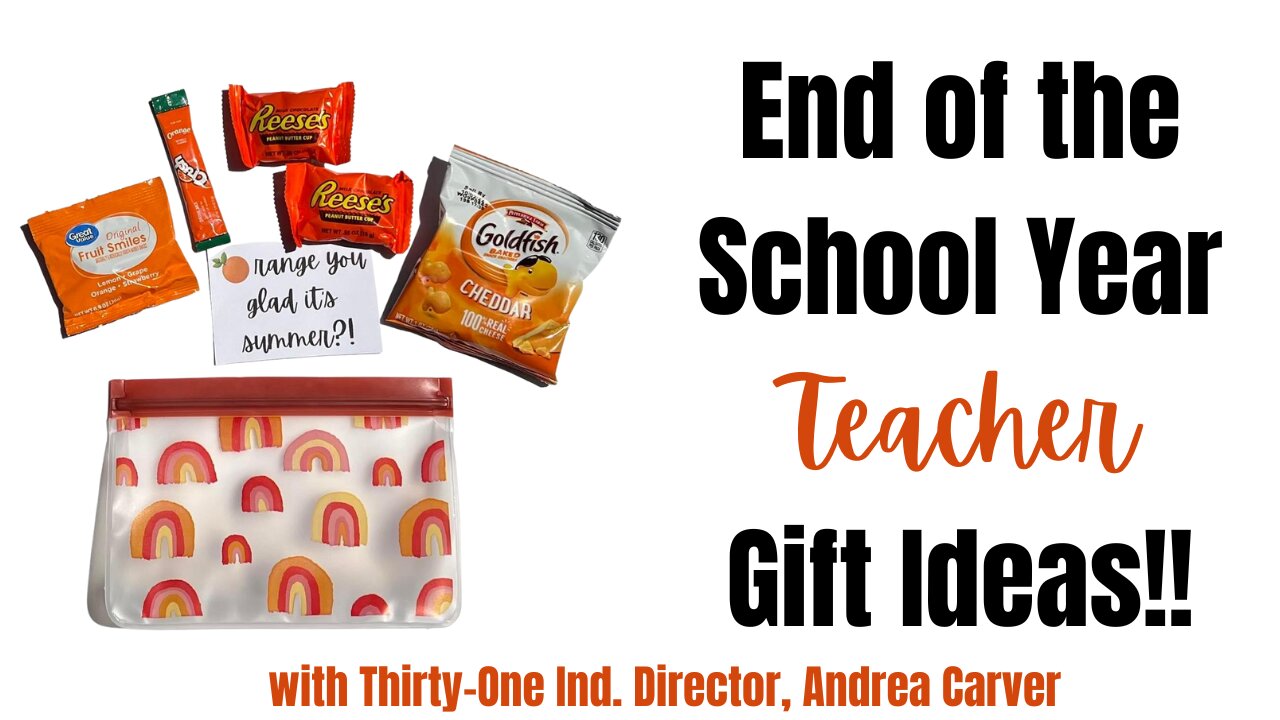🍎 End of the School Year Teacher Gift ideas✏️ from Thirty-One | Ind. Director, Andrea Carver