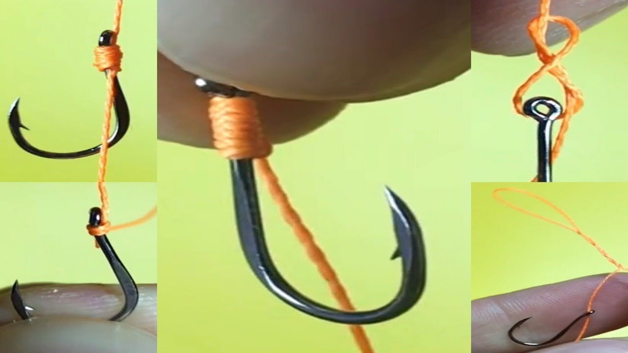 Top 5 best fishing knots. How to tie a hook to a fishing line