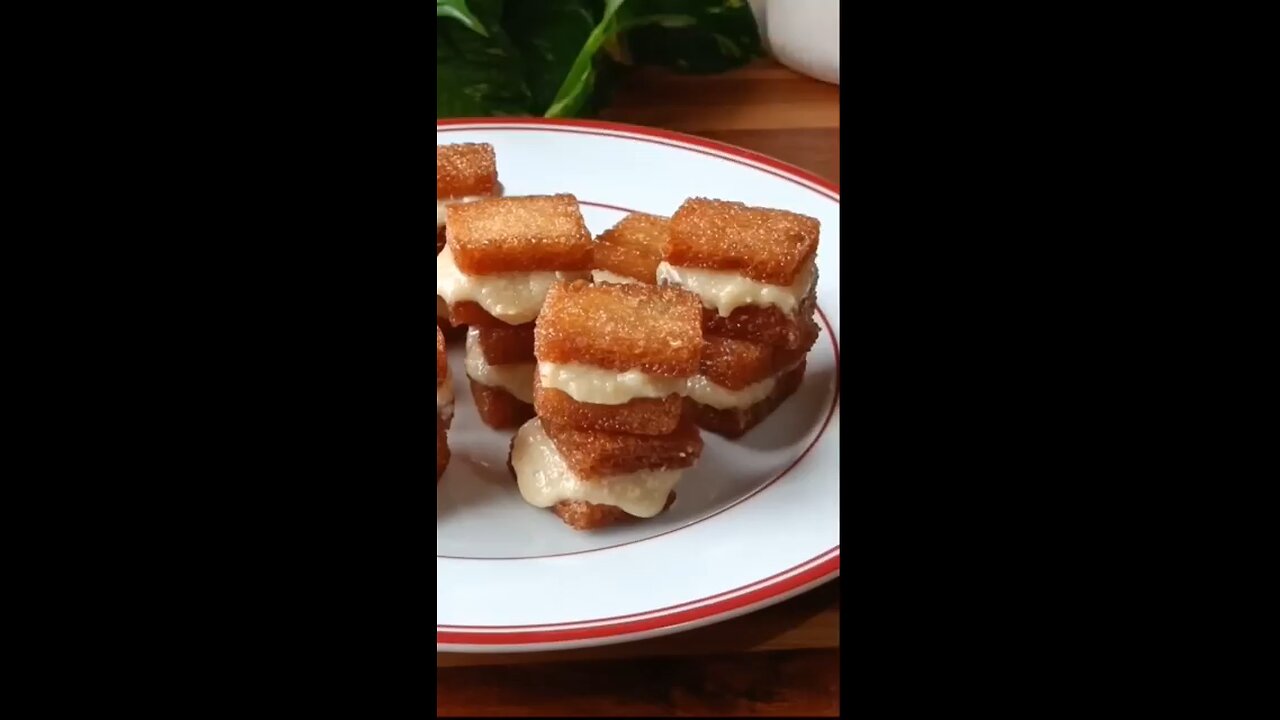 shahi tukda recipe or sweet bread dessert ,.....😋