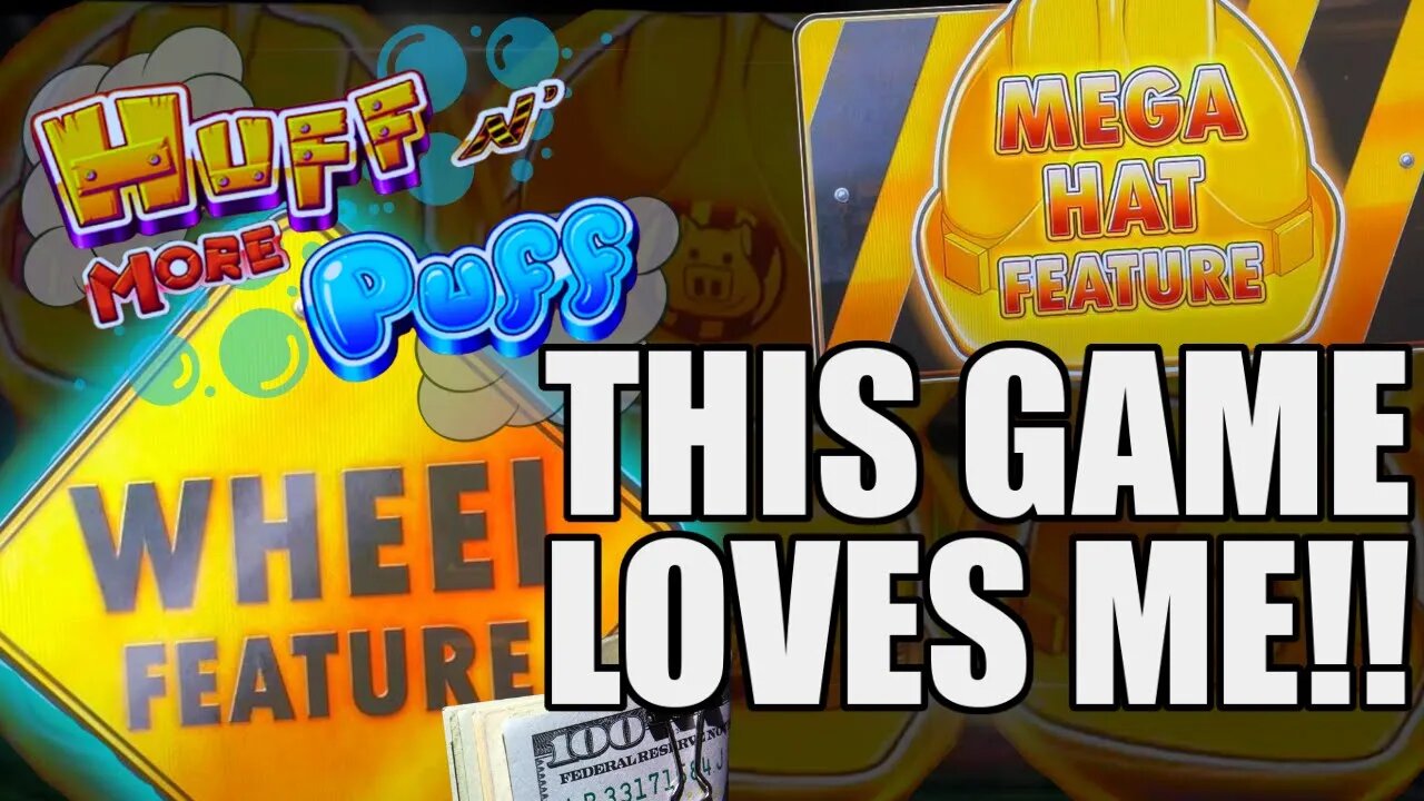 HUFF N' MORE PUFF WAS VERY GENEROUS WITH BONUSES!! HIGH LIMIT SLOT PLAY