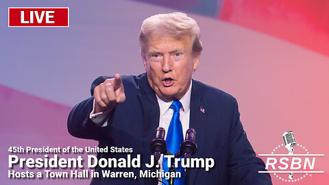 LIVE: President Trump Hosts a Town Hall in Warren, Michigan - 9/27/24