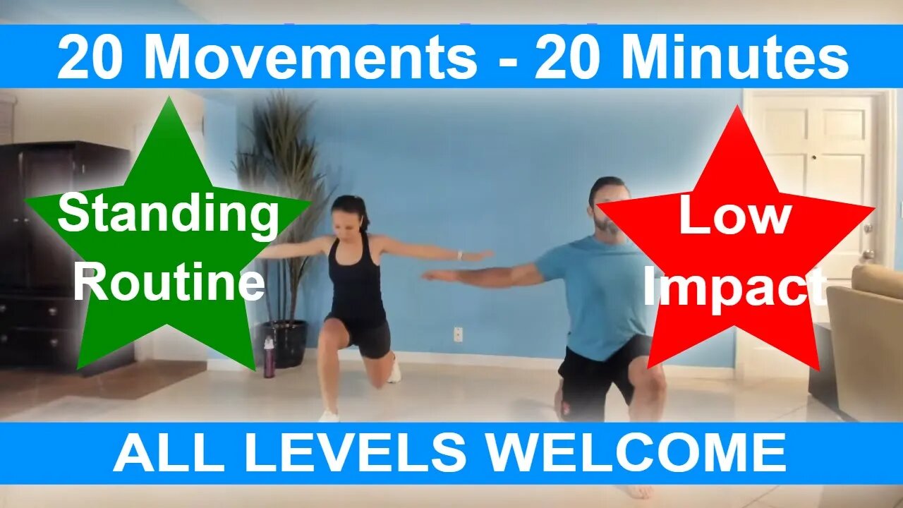 Rise & Shine 6am Morning Workout #6 @ Home 20 Minute Functional Movements - All Standing Low Impact