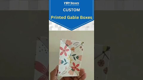 Custom Printed Gable Boxes to Upgrade Your Business. #shorts #tiktok #packaging #brand #branding