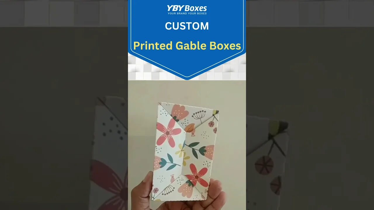 Custom Printed Gable Boxes to Upgrade Your Business. #shorts #tiktok #packaging #brand #branding