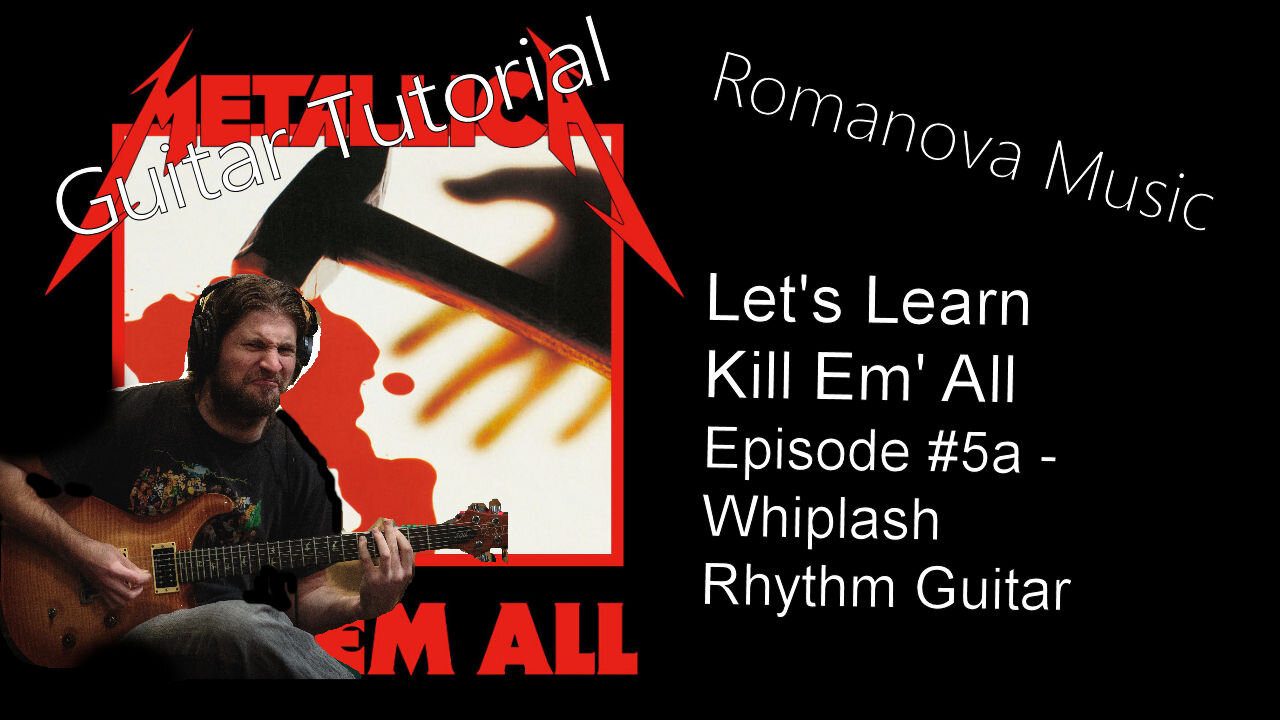 Whiplash RHYTHM GUITAR Tutorial (Let's Learn Kill Em' All EP 5a)