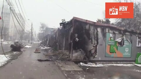 Heavy bombarding in Mariupol ( Ukraine )