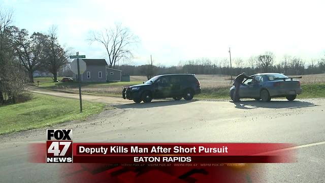 Man killed by Eaton Co. Sheriff's Deputy during shootout