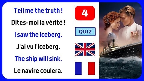 Testez et améliorez votre anglais avec Titanic 📚 Part 4