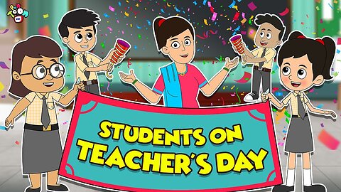 Students On Teacher's Day | Teacher's Day Celebration | English Cartoon | Moral Story | PunToon Kids