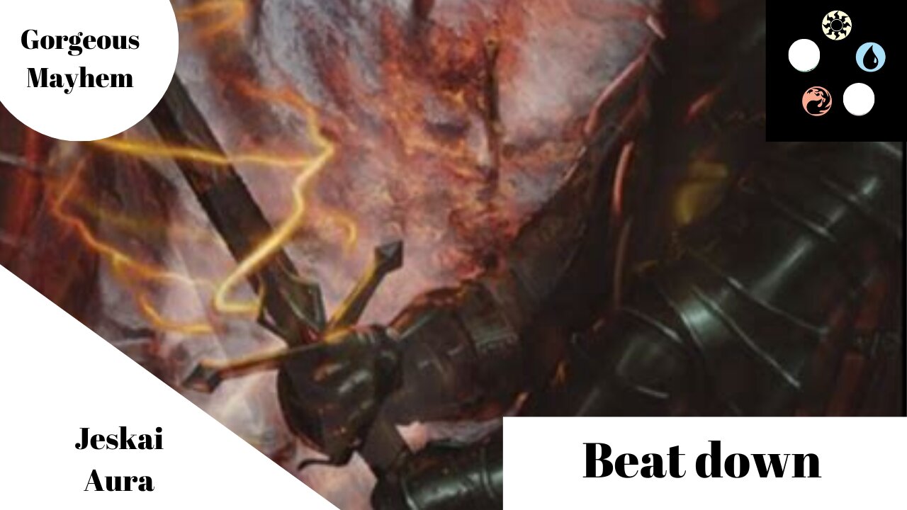 Historic jeskai aura-beat down-mtg arena-Gorgeous Mayhem MTG Arena